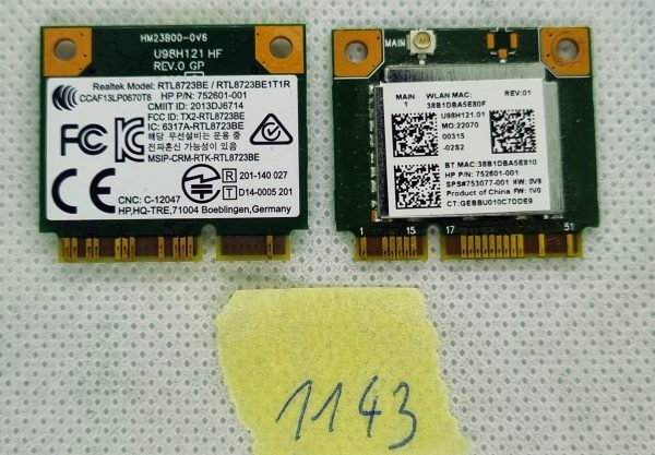 Rtl8723be 802.11b/g/n brezžična kartica RTL8723BE - rabljeno