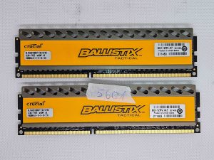 2 X 4GB Ballistix BG112RV.X7 8GB DDR3 1600MHz CL8 8-8-8-24 1.5V namizna RAM - rabljeno