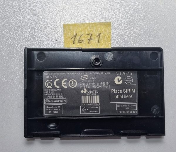 HP 15-r099sm 15-R WIFI ohišje za pokrov - rabljeno