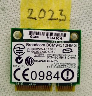 Broadcom BCM94312HMG Brezžični WiFi Wi-Fi Pci-E 802.11a/B/G 504593-004 DK01-55 - rabljeno