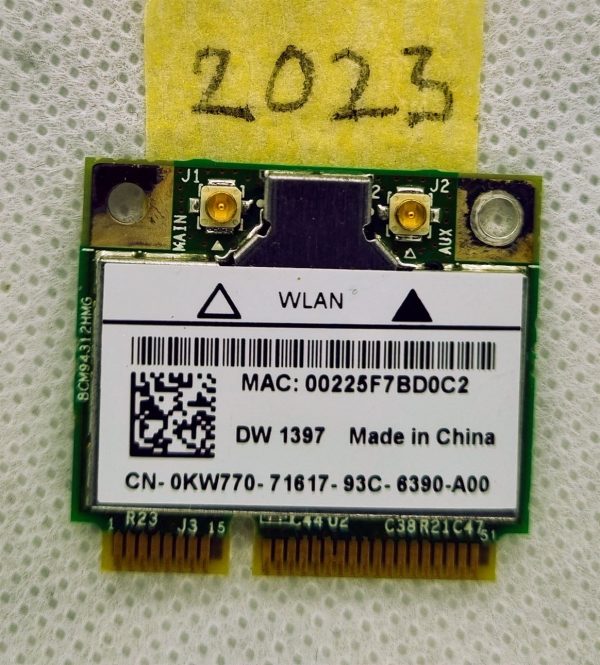 Broadcom BCM94312HMG Brezžični WiFi Wi-Fi Pci-E 802.11a/B/G 504593-004 DK01-55 - rabljeno - Image 2