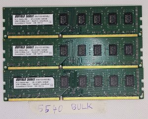 BULK 3 X Buffalo Select D3U1333-B2GBJ 2GB 1333MHz PC3-10600U RAM - Rabljeno - rabljeno