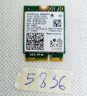 Brezžična kartica HP Chromebook 14b-ca0015cl serije 9560NGW DP/N L41693-001 - Rezervni del za prenosni računalnik - rabljeno