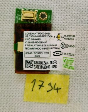 Conexant RD02-D450 prenosni računalnik 56k modem Toshiba - Zanesljiva internetna povezava - rabljeno