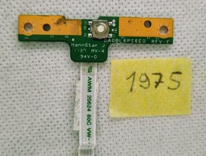 DA0BL6PI6E0 Originalna OEM Toshiba plošča za vklop/izklop touchpada s kablom za Satellite L755 - rabljeno