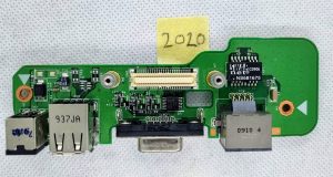 DELL Inspiron 1545 DC napajalni priključek USB VGA Ethernet plošča 48.4AQ03.011 Zamenjava - rabljeno