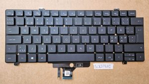 Prvotna DELL Latitude 5420 7420 NORDIC tipkovnica s osvetlitvijo 0JCFCY JCFCY Delovni deli prenosnika - rabljeno