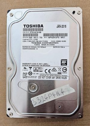 DT01ACA100 HDKPC03A0A02 1TB 3.5 SATA III trdi disk - Originalni Toshiba prenosni računalniški deli - rabljeno