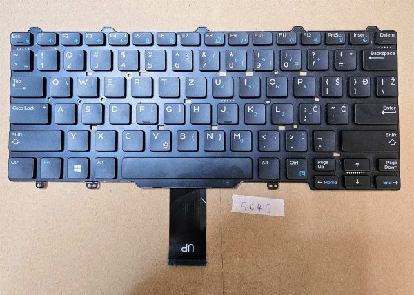 Dell Latitude 5480 14" Originalna ameriška tipkovnica 94F68 PK1313D1A00 OEM - rabljeno