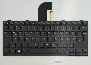 osvetljena tipkovnica Dell Latitude 7404/7414/7424 Rugged Extreme DE - rabljeno