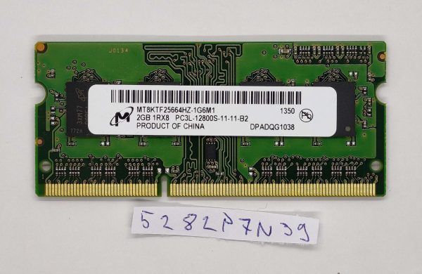 Dell Latitude E5530 2GB 1Rx8 PC3L-12800S RAM - Prava prenosna računalniška pomnilnika - rabljeno