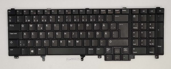 Tipkovnica Dell Latitude E5530 nordijska postavitev - združljiva z različnimi postavitvami P/N: PK130LH2E19 - rabljeno