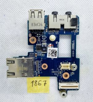 Dell Latitude E6400 zvočna USB Ethernet priključna plošča LS-3809 Prvotni izdelek - rabljeno