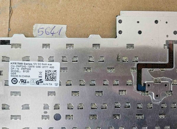 Dell Latitude E6410 tipkovnica 0WP242 B120 GER – nemska QWERTZ postavitev OEM - rabljeno - Image 2