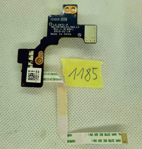 Dell Latitude E6410 plošča za gumb za vklop + kabel CN-A09b26 LS-5471P - rabljeno