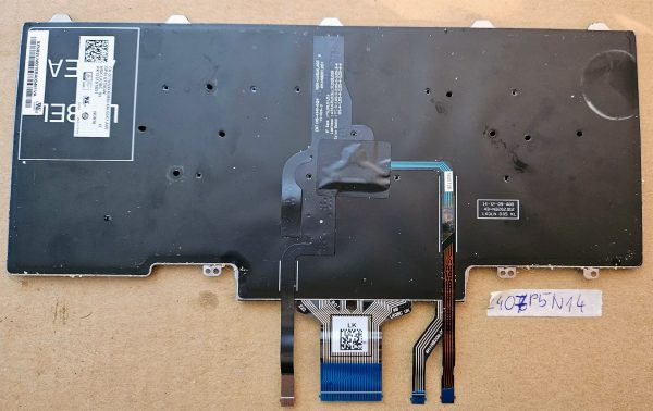 Tipkovnica Dell Latitude E5450 E5470 E7470 E7450 07TNDW NSK-LK1BC - Originalna OEM zamenjava osvetljenega prenosnika - rabljeno - Image 2