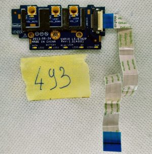 Dell OEM Precision M6800 plošča za nadzor glasnosti + kabel IVA01 LS-9782P - rabljeno
