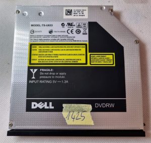 Dell SATA prenosni DVDCD zapisljiv pogon z obrobjem TS-U633 V42F8 0V42F8 PH-0V42F8 - rabljeno