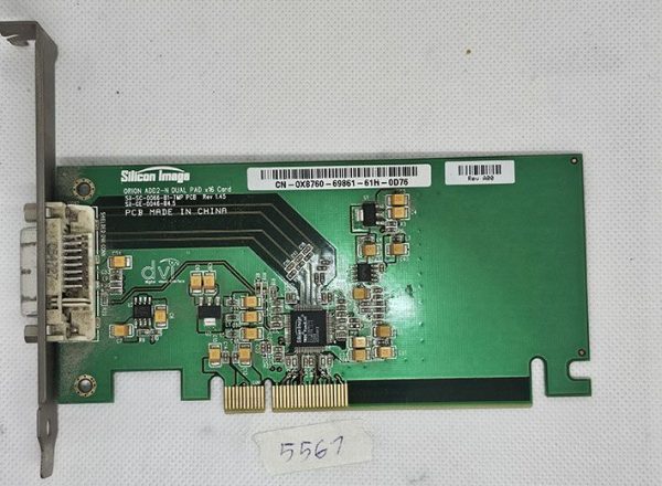 Dell Silicon Image X8760 DVI PCI-Express x16 grafična kartica CN-0X8760 - rabljeno