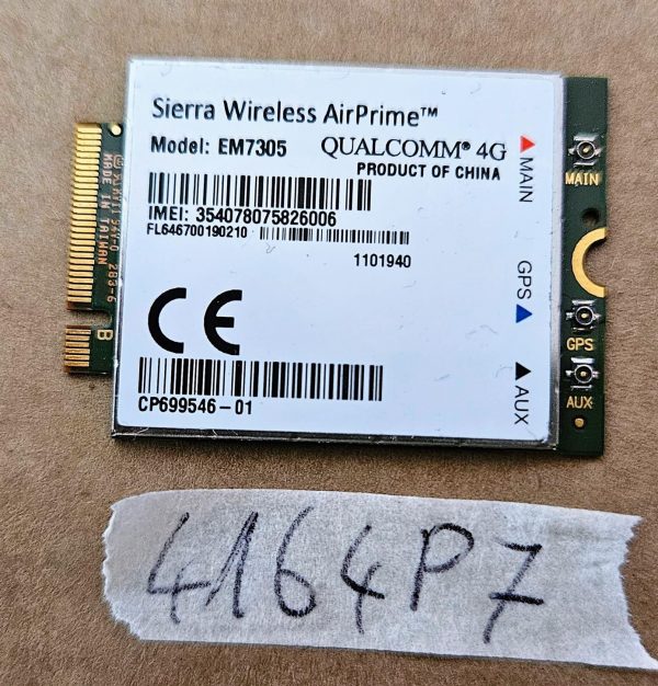 EM7305 3G 4G modul LTEHSPA+ GPS 100Mbps za DELL DW5809e Venue 11 Pro WAN kartico - rabljeno