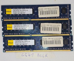 BULK 3 x Elixi 4GB PC1333 namizni RAM - M2F4G64CB8HG4N-CG  pomnilniški modul - rabljeno
