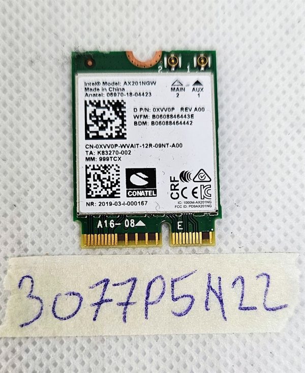Izboljšajte povezljivost! Združljivo s CN-0XVV0P Brezžična kartica Dell za prenosnik INSPIRON 5502. - rabljeno