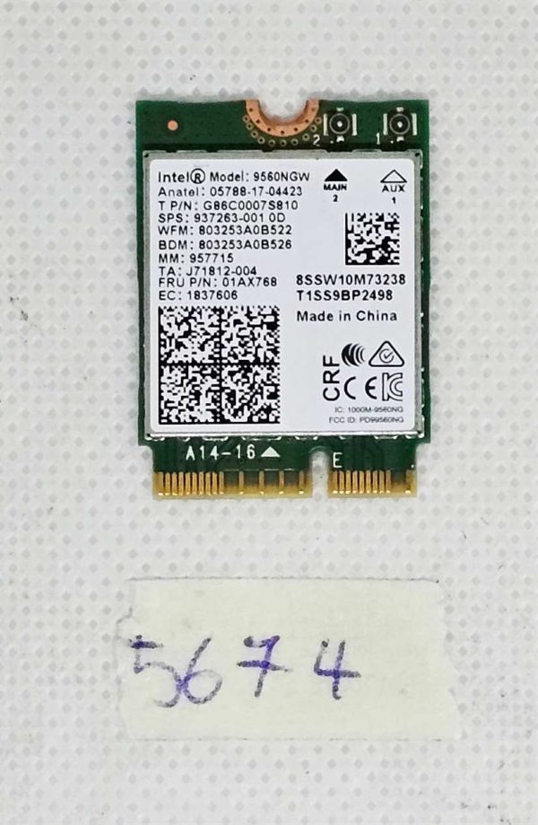 FUJITSU E559 9560NGW Brezžični modul SPS 937263-001 - Originalni del prenosnika - rabljeno