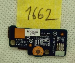 Za HP 15-G 15-R 15-R221TX stikalo za vklop/izklop z vezjem. LS-A991P - rabljeno