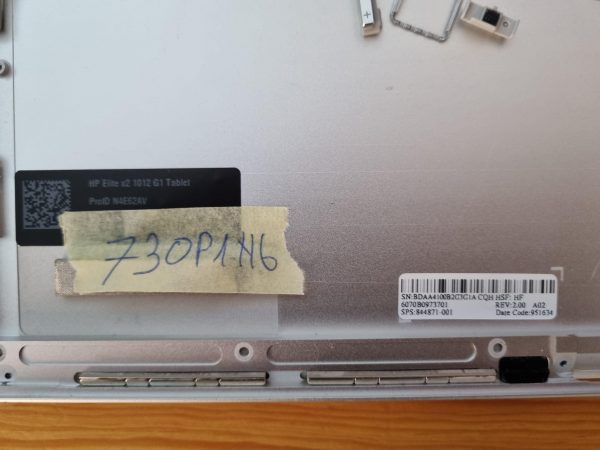 Za HP Elite X2 1012 G1 ohišje 844871-001 Zgornji pokrov zadnji pokrov - rabljeno - Image 3