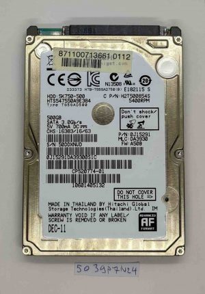 Fujitsu LifeBook AH531 trdi disk 500GB 5k750-500 – Originalna zamenjava HDD - rabljeno