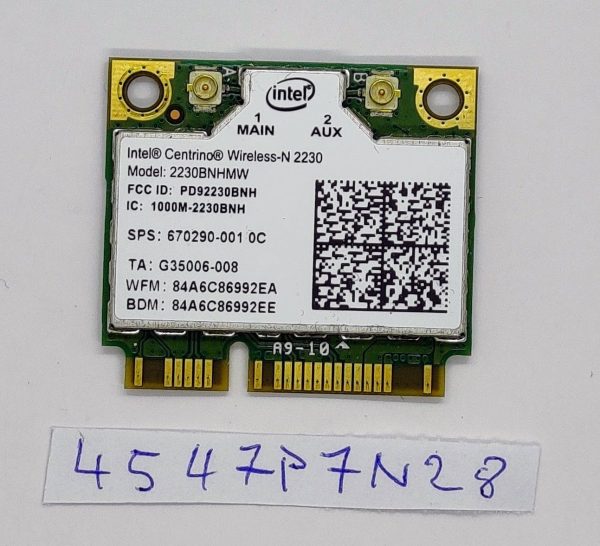 Zamenjava delovnih delov za prenosnik Fujitsu LifeBook AH552 2230bnhmw brezžična N kartica - rabljeno