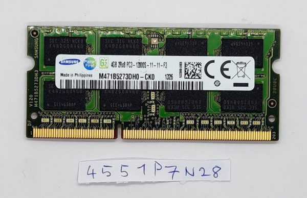 Fujitsu LifeBook AH552 prenosni računalnik RAM 4GB 2Rx8 PC3-12800S-11-11-F3 pomnilniški modul - rabljeno