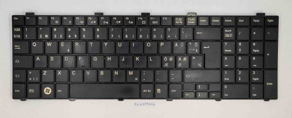 Fujitsu Lifebook A530 AH530 A531 AH531 NH751 Tipkovnica - Originalna rezervna del. - rabljeno