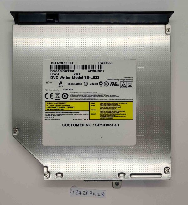 Fujitsu Lifebook AH531 DVD zapisovalnik BLU-RAY ROM CP501551-01 - rabljeno