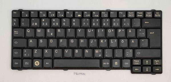 Fujitsu Siemens Esprimo Mobile D9500 Rezervni deli tipkovnice z britansko postavitvijo - rabljeno