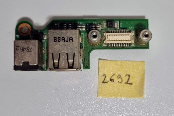 Pristna Dell Inspiron 15 - 1525/1526 DC napajalna vtičnica/konector/USB plošča - 48.4W006.021 - rabljeno
