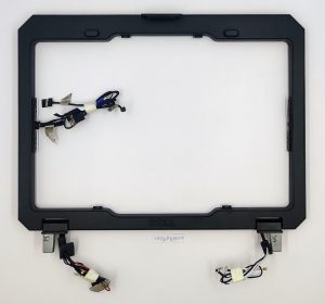 Pristna zasnova okvirja zaslona za Dell Latitude 12 Rugged Extreme 7204 z okvirjem in tečaji. - rabljeno