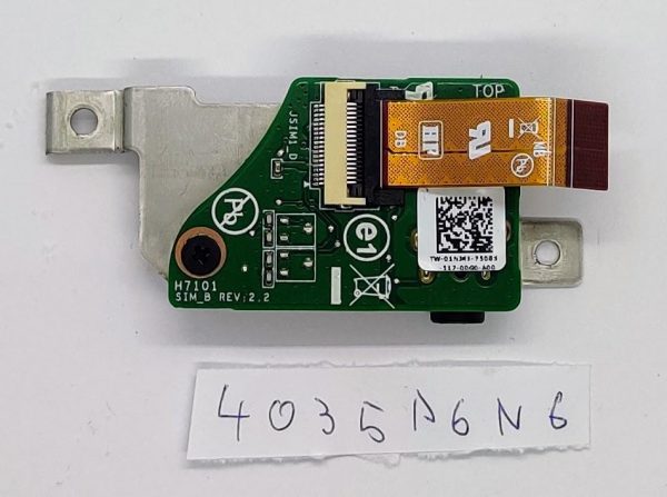 Prvovrstna Dell Latitude 7204 Rugged Audio SIM plošča 01NJ41 preizkušena - rabljeno