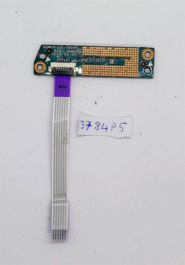 Prvovrstna notranja plošča gumbov za medije Dell Latitude E5530 z kablom LS-790A, deli za prenosnike. - rabljeno - Image 2