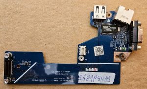 Pristna Dell Latitude E5530 prenosna računalnika VGA USBEthernet plošča LS-7908P QXW10 0826R6 - rabljeno