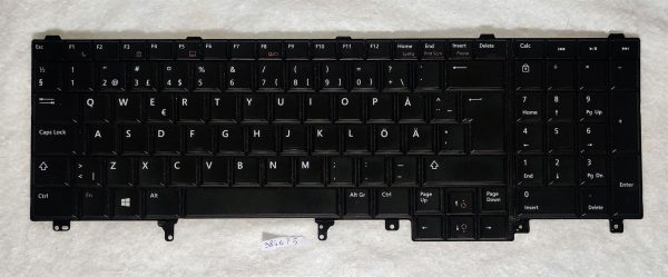 Prvoten Dell Latitude E5530 švedska fina tipkovnica 05T7VT Delovni deli prenosnikov - rabljeno