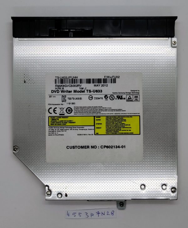Prvotni Fujitsu LifeBook AH552 prenosni računalnik DVDROM pogon pisalnik model TS-U633 Zamenjava - rabljeno