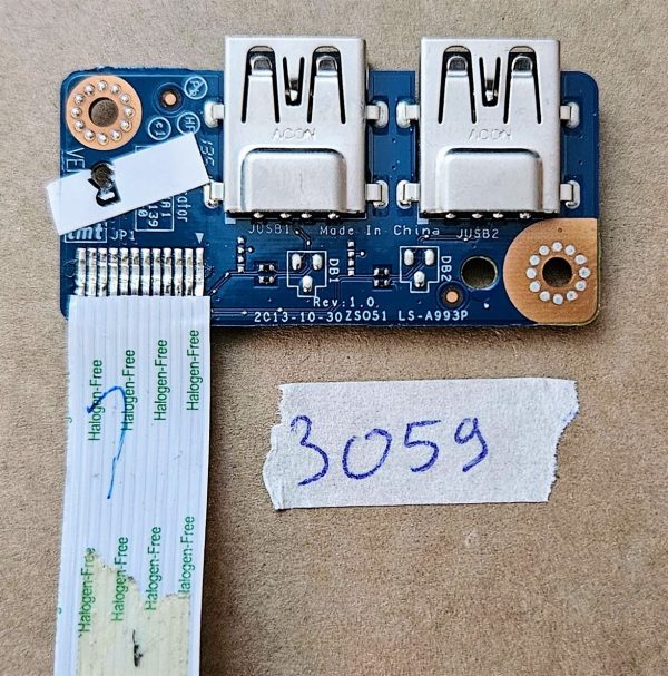 Prvotna HP 15-R / 15-H / 15-S / 15-G USB plošča s kablom LS-A993P Deli za prenosnike Hitra dostava - rabljeno