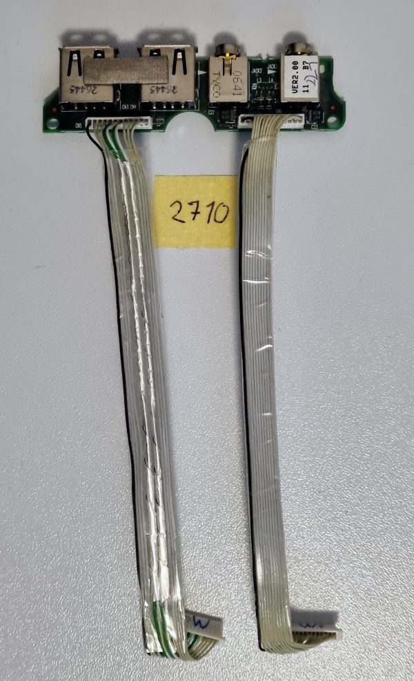 Prvotni HP Compaq NX7400 avdio USB plošča priključna plošča 6050A2042601-AUDIO-A03 z kabli - rabljeno