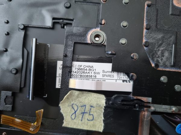 Pristna HP EliteBook 840 G1 serija podpora za dlan + senzor prstnih odtisov + tipkovnica 730964-001 - rabljeno - Image 4