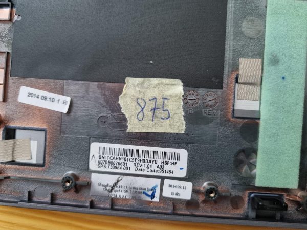 Pristna HP EliteBook 840 G1 serija podpora za dlan + senzor prstnih odtisov + tipkovnica 730964-001 - rabljeno - Image 3