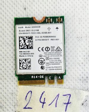 Pristno HP EliteBook 840 G3 Brezžična WiFi Bluetooth kartica 8260NGW 806721-001 - rabljeno