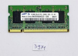 Pristna Samsungova pomnilniška enota 1GB DDR2 PC2-5300 DDR2-667MHz SoDimm 414046-001 - rabljeno