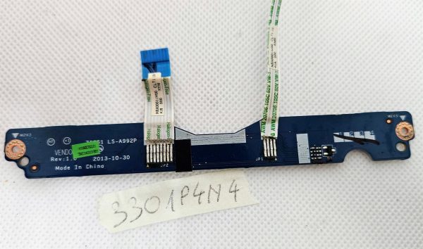 Prvotni HP Pavilion 15-R017DX 15,6-palčni gumbni modul za sledilno ploščico z kabli Deli prenosnika LS-A992P - rabljeno