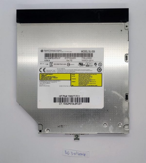 Pravi HP Probook 450 G2 DVD CD RW pogon SU-208 - 768471-001 - rabljeno